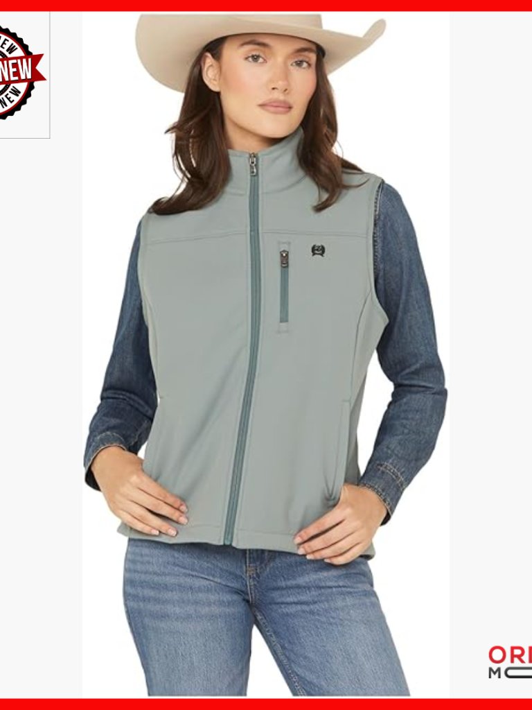 Women's Wind Proof Vest, Size Medium, Nylon Polyester, Zippered Pockets